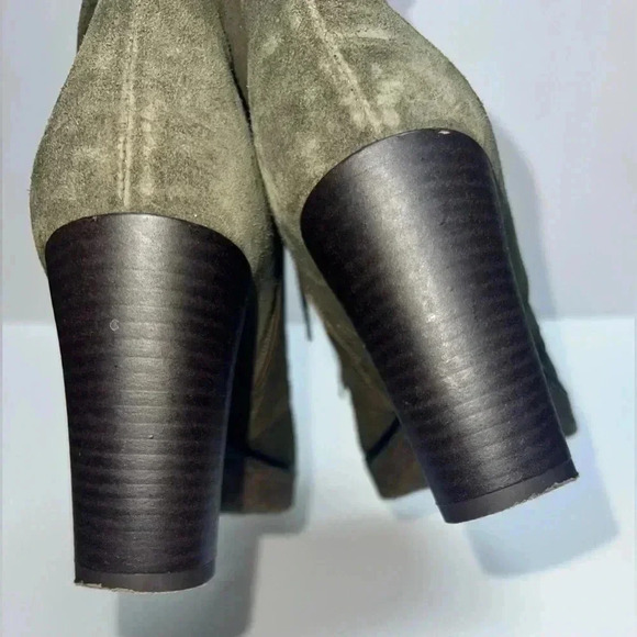 Barney's New York suede lace boots Sz 38  US 7.5 - Picture 3 of 10